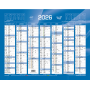 Calendrier mural de Banque Bleu 43x33.5cm carton rigide