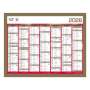 Calendrier mural de Banque Or 27 x 21cm carton rigide