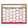 Calendrier mural de Banque Or 27 x 21cm carton rigide