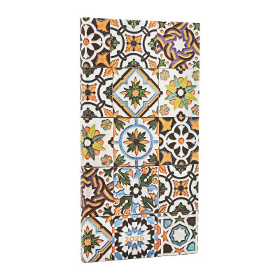 Agenda PAPERBLANKS Céramique Portugaise - Slim - 180x95mm - 1 semaine sur 2 pages Horizontal