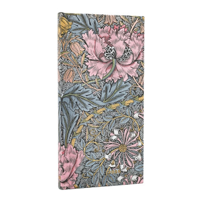 Agenda PAPERBLANKS William Morris - Slim - 180x95mm - 1 semaine sur 2 pages Horizontal