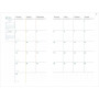 Agenda QUOVADIS PLAN NOTE 15x21cm - Pastel Vert clair - 1 semaine sur 1 page Horizontal