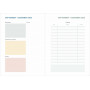 Agenda QUOVADIS PLAN NOTE 15x21cm - Pastel Vert clair - 1 semaine sur 1 page Horizontal