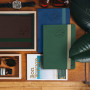 Agenda QUOVADIS AFFAIRE SD 10x15cm - 16 mois Everest vert bleu denim - 1 semaine sur 2 pages