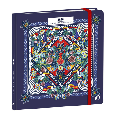 Agenda QUOVADIS EXECUTIF 16x16cm Catalina Estrada Toucan - 1 semaine sur 2 pages Vertical