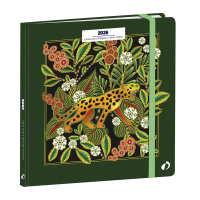 Agenda QUOVADIS Executif 16x16cm Catalina Estrada - 1 semaine sur 2 pages Vertical - Tigre