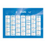 DESTOCKAGE - 238062Q-CALENDRIER DE BANQUE BLEU 18X13,5CM CARTON RIGIDE