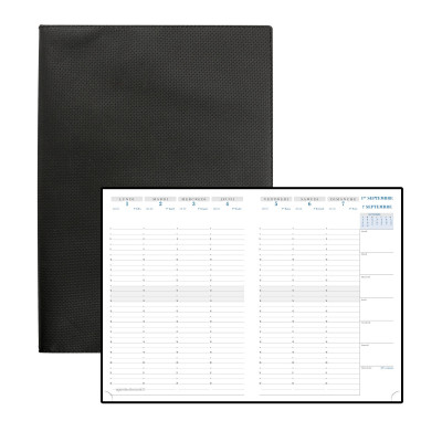 DESTOCKAGE - 294471E-AGENDA EXACOMPTA SAD 29 WINNER NOIR - 305X215X14 MM