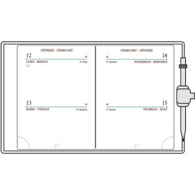 Recharge MIGNON A10 - 90x68mm - 2 jours par page