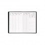DESTOCKAGE-310001Q-AGENDA ECO - 21X29,7CM - SATURNE ML ALPHA NOIR - 1 SEMAINE SU