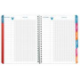 Agenda EXACOMPTA Cahier de textes spirale métal PEMBE 17x22cm