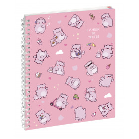 Agenda EXACOMPTA Cahier de textes spirale métal PEMBE 17x22cm