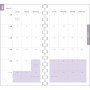 Agenda EXACOMPTA Semainier poche SAS Lady 9x16 à spirale Color Design Coquillage