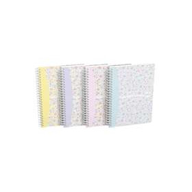CAHIER OXFORD FLORAL INTEGRALE 148x210 120P OPTIK P. LIGNE 7mm+TAG ASSORTI