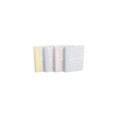 CAHIER OXFORD FLORAL INTEGRALE 148x210 120P OPTIK P. LIGNE 7mm+TAG ASSORTI