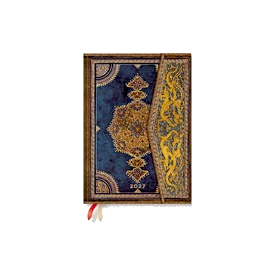Agenda PAPERBLANKS Safavide Indigo - Midi - 130 × 180 - 1 semaine sur 2 pages Vertical