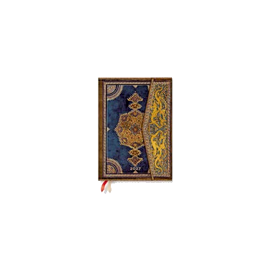Agenda PAPERBLANKS Safavide Indigo - Midi - 130 × 180 - 1 semaine sur 2 pages Vertical