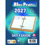 Bloc éphéméride EXACOMPTA Date à gauche - Rendez-vous à droite