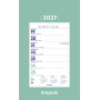 Calendrier sur plaque mural BREPOLS Optivision spécial gros caractères 19x31cm