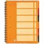 Cahier-Trieur spirale ORGANISERBOOK OXFORD International 160pages - ligné - 245x310mm