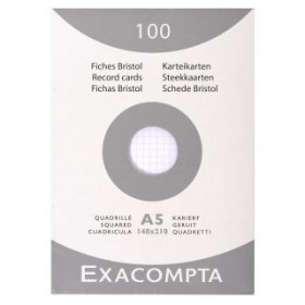 PACK ESSENTIEL X3 - ETUI 100 F.BRISTOL BLANC 100/150 5X5