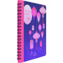 Agenda OBERTHUR TOKYO Semainier à spirale motif LANTERNE 16x16 cm