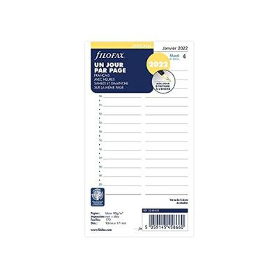 Recharge agenda FILOFAX organiseur PERSONAL - 1 jour par page - 95x171mm