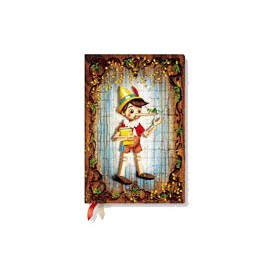 Agenda PAPERBLANKS Carlo Collodi, Pinocchio - Mini - 90 × 135 - 1 semaine sur 2 pages Horizontal