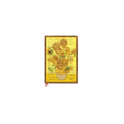 Agenda PAPERBLANKS Van Gogh, Tournesols - Grand - 205 × 300 - 1 semaine sur 2 pages Vertical