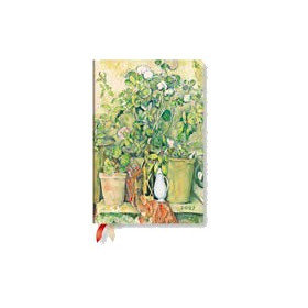 Agenda PAPERBLANKS Pots en Terre Cuite et Fleurs de Cézanne - Mini - 90 × 140 - 1 semaine sur 2 pages Vertical
