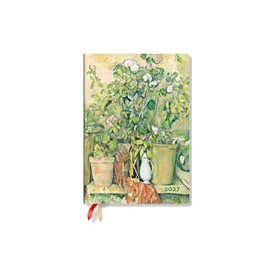 Agenda PAPERBLANKS Pots en Terre Cuite et Fleurs de Cézanne - Midi - 125 × 180 - 1 jour par page