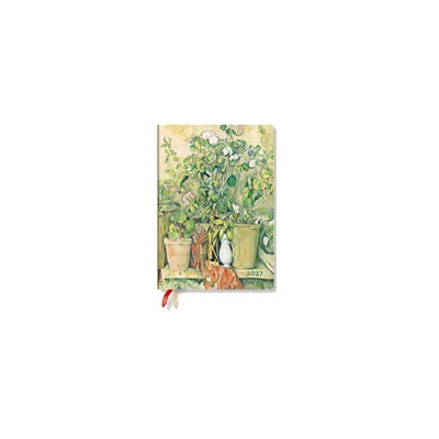 Agenda PAPERBLANKS Pots en Terre Cuite et Fleurs de Cézanne - Midi - 125 × 180 - 1 jour par page