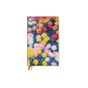 Agenda PAPERBLANKS Les Chrysanthèmes de Monet - Maxi - 135 × 210 - 1 semaine sur 2 pages Vertical