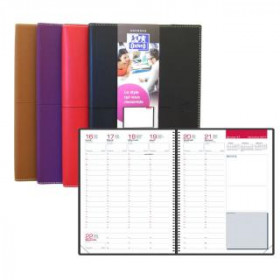 DESTOCKAGE - 100901859-AGENDA OXFORD VOYAGE 16X24 128P 1 SEMAINE/2PAGES 2026 A