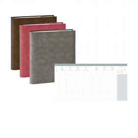 Agenda QUOVADIS Executif 16 x 16 cm - 1 semaine sur 2 pages  couverture COLORIS ALEATOIRES