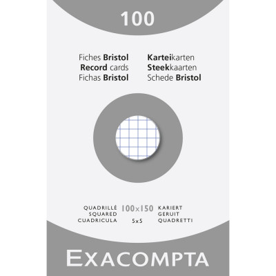 PACK ESSENTIEL X4 - ETUI 100 F.BRISTOL BLANC 100/150 5X5