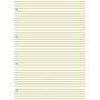 Recharge bloc-note lignés 30 feuillets ivoires pour organiseur OBERTHUR 30 - format 21x29,7cm