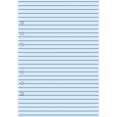 Recharge bloc-note lignés bleu 30 feuillets ivoires pour organiseur OBERTHUR 21 - format 15x21cm