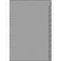 Recharge 12 intercalaires alphabétiques pour organiseur OBERTHUR 21 - format 15x21cm