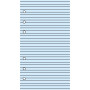 Recharge bloc-note lignés bleu 30 feuillets ivoires pour organiseur OBERTHUR 17 - format 10x17cm