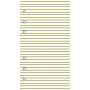 Recharge 30 feuillets ivoires lignés pour organiseur OBERTHUR 13 - format 8x13cm