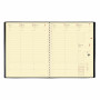 Agenda QUOVADIS MANAGER - Impala noir  - 21x27cm - 1 semaine sur 2 pages + répertoire