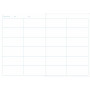 Agenda de bord CLAIRFONTAINE - 21x29,7cm - 4 colonnes (24 cases/semaine) couverture rigide - 144 pages