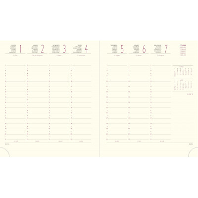 Agenda EXACOMPTA Interieur de rechange de bureau Eurotime 18 -  - 170x150mm