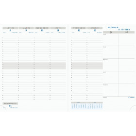 Exacompta Recharge Agenda Espace 16 S Semainier – Papeterie du Dôme