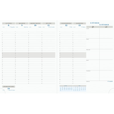 Agenda EXACOMPTA Intérieur de rechange de semainier de bureau Horizons 27   -  - 270x210mm