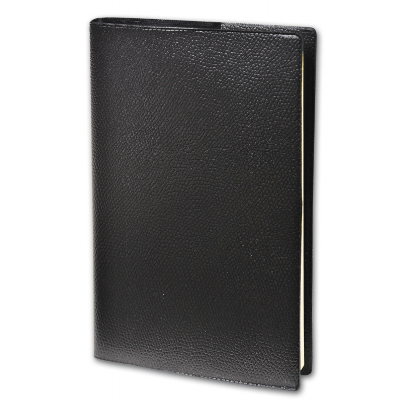 Agenda QUO VADIS Ministre Prestige 2026 - Semainier 16x24cm, Couverture Cuir Bleu Nuit, Avec Répertoire - Janvier à Décembre 2026