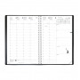 Agenda QUOVADIS MINISTRE S couverture Impala noir 16x24cm - 1 semaine sur 2 pages