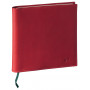 Agenda QUOVADIS EXECUTIF Prestige S avec répertoire couverture Montebello rouge 16x16cm - 1 semaine sur 2 pages