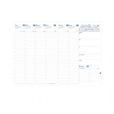 Recharge pour agenda QUOVADIS EU 09/09 format 21x29,7cm